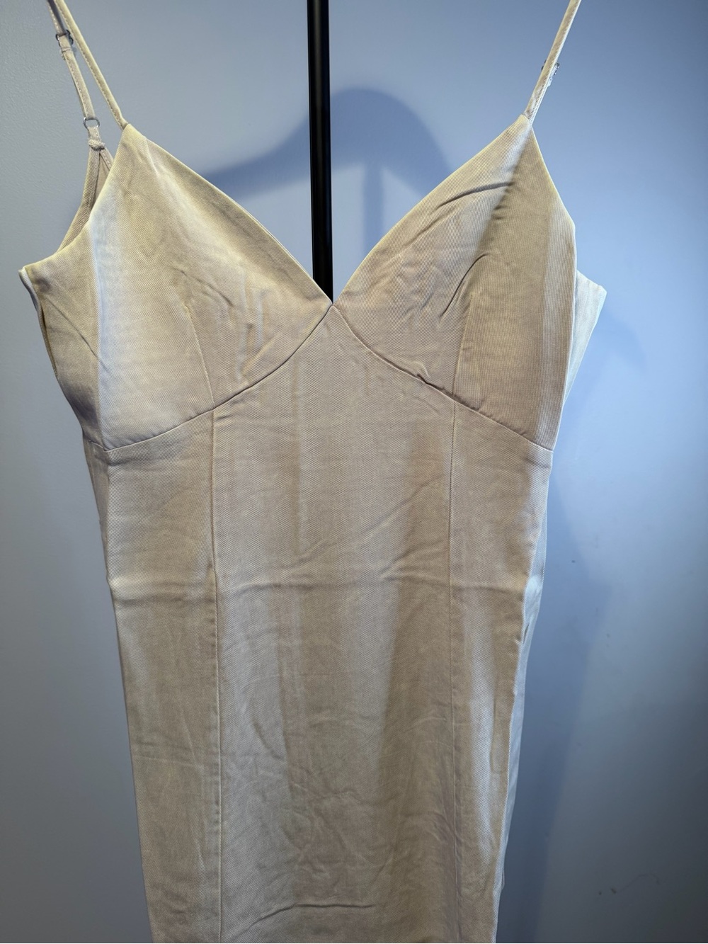 Zenana Outfitters Mineral Wash Tencel Maxi Dress 7275 Sand Beige S, M, L - Picture 2 of 10